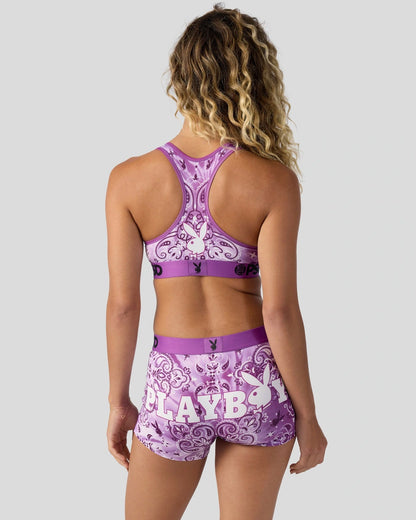 Women|Sale 3 Pack - Playboy Purp - Sports Bra | PSD