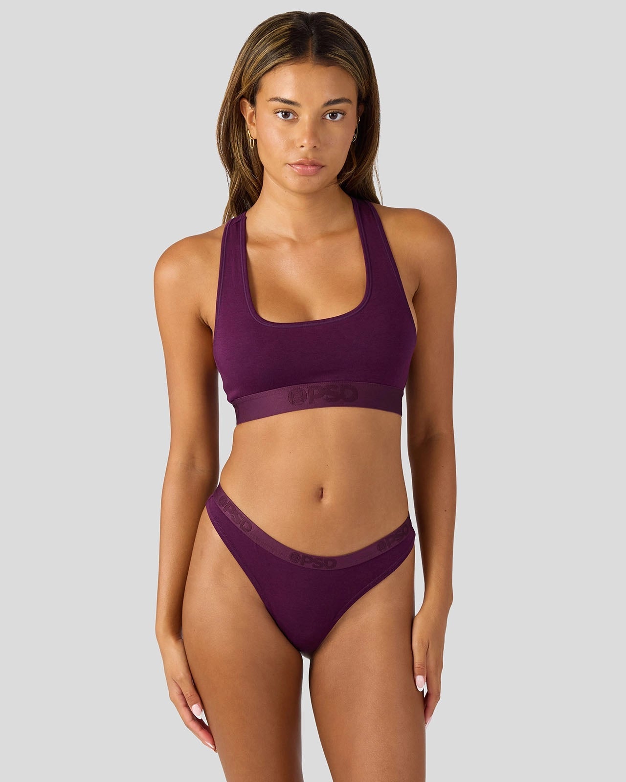 Women Modal Solids - Plum - Thong - Modal | PSD