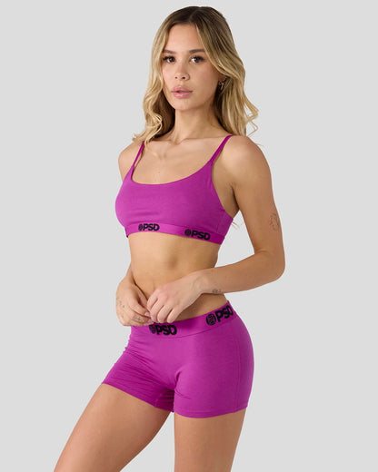 Women Modal Solids - Electric Fuchsia - Scoop Bralette - Modal | PSD
