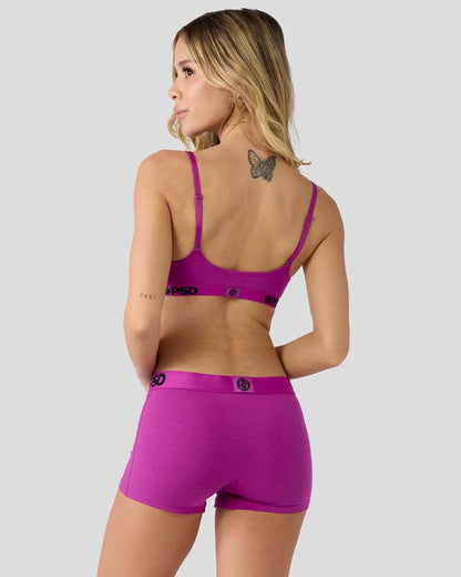 Women Modal Solids - Electric Fuchsia - Scoop Bralette - Modal | PSD