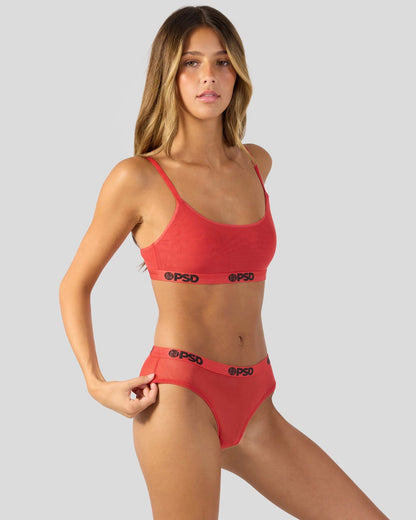 Women|Sale Mesh - Solid Red - Cheeky - Mesh | PSD