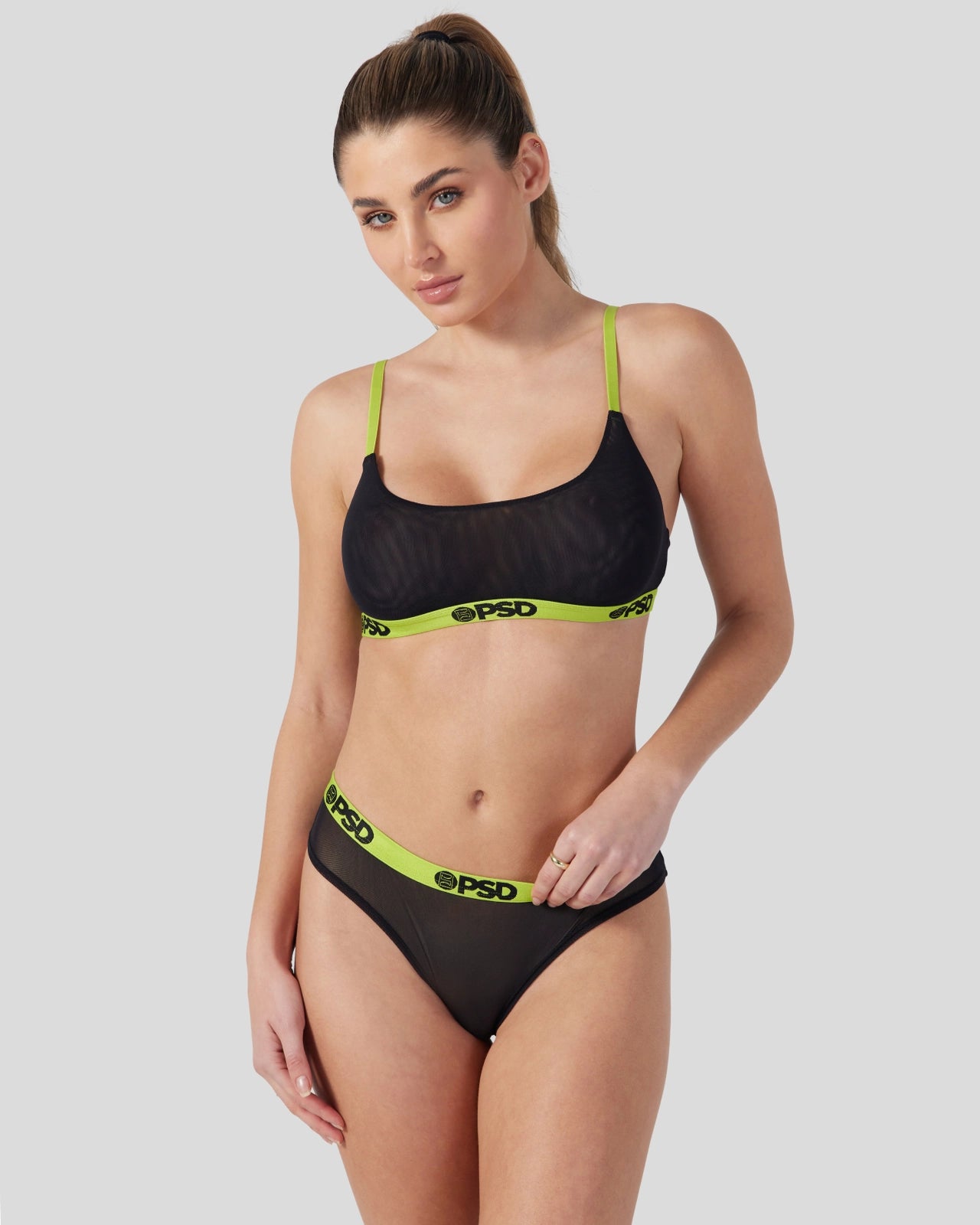 Women|Sale Mesh - Solid Black - Cheeky - Mesh | PSD