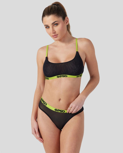 Women|Sale Mesh - Solid Black - Cheeky - Mesh | PSD