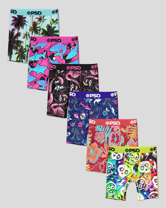 Youth 6 Pack - Tropic Rush - Youth Underwear | PSD