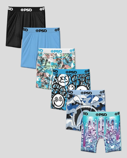 Youth 6 Pack - Baby Blues - Youth Underwear | PSD