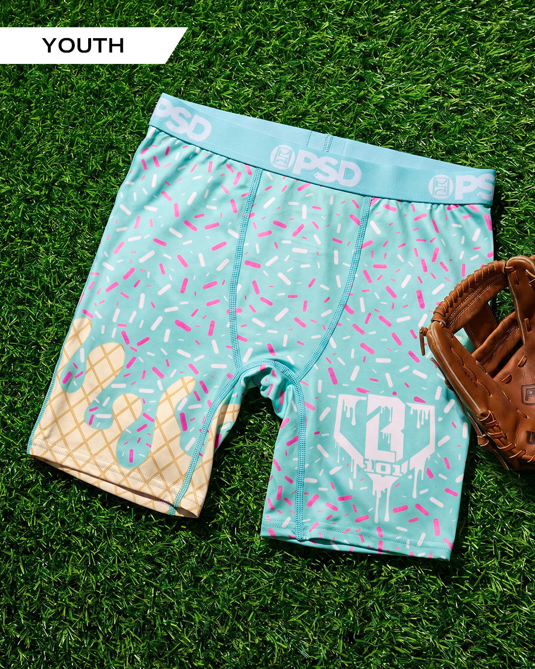 Youth Baseball Lifestyle 101 - Ice Cream - Youth Underwear | PSD