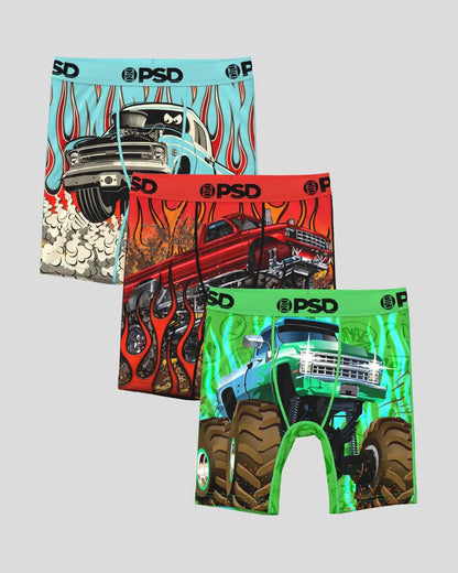 Youth 3 Pack - Big Wheels - Youth Underwear | PSD