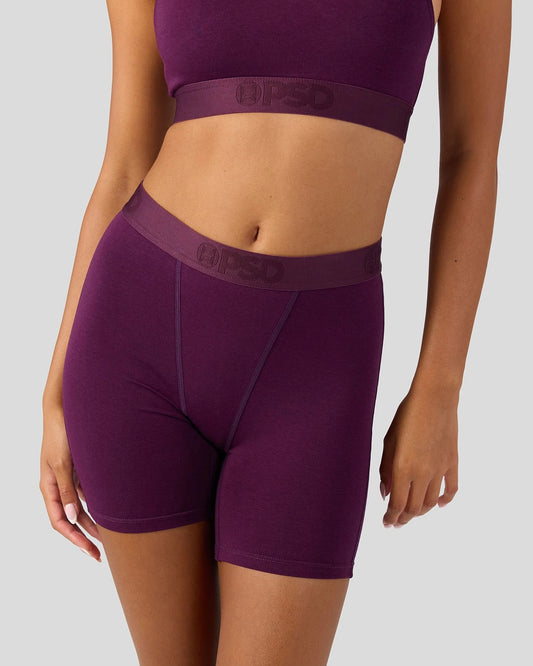 Sale|Women Modal Solids - Plum - Womens Boxer Brief - Modal | PSD