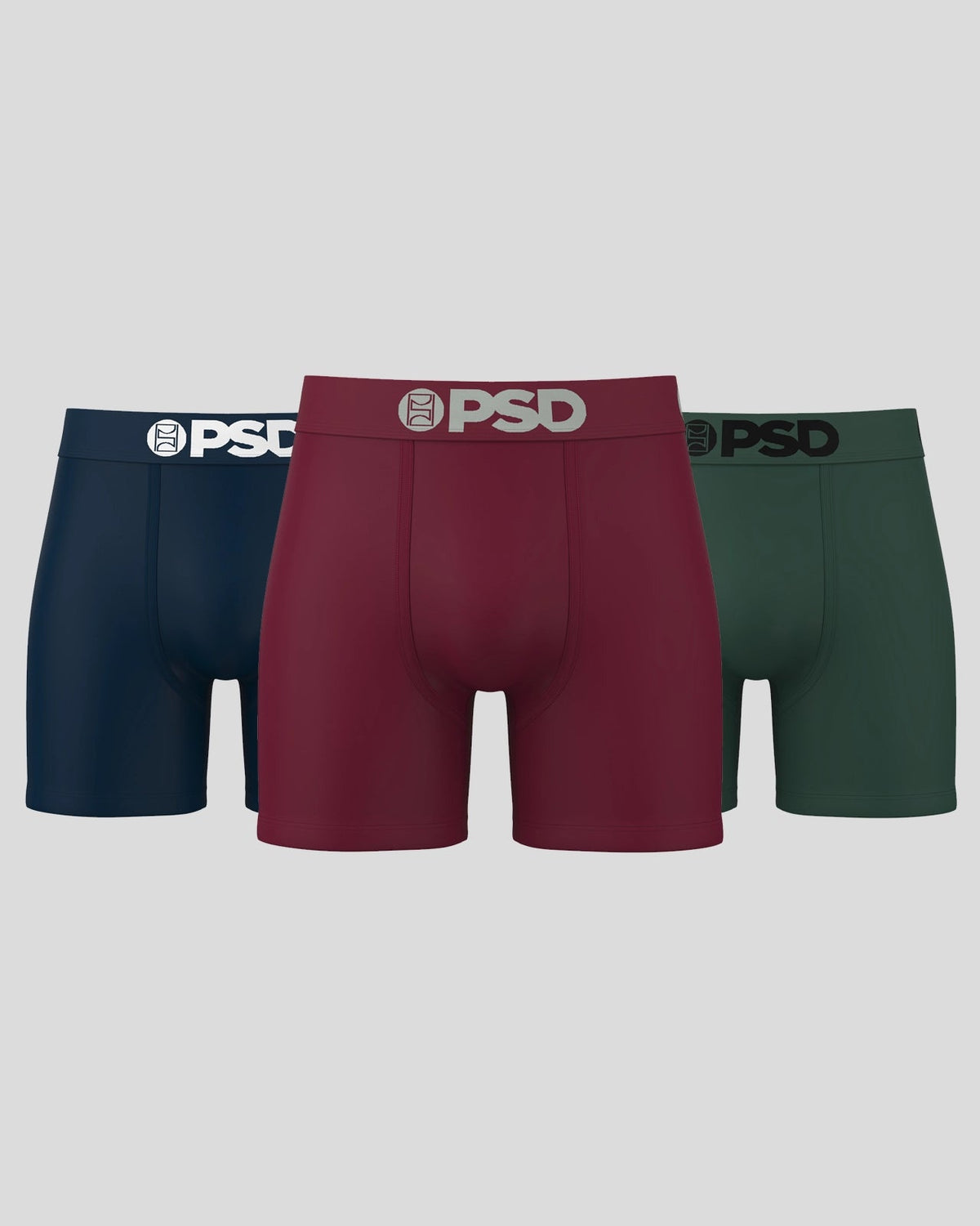 Men Solids 3 Pack - Dark Tones - Mid Length - Cotton | PSD