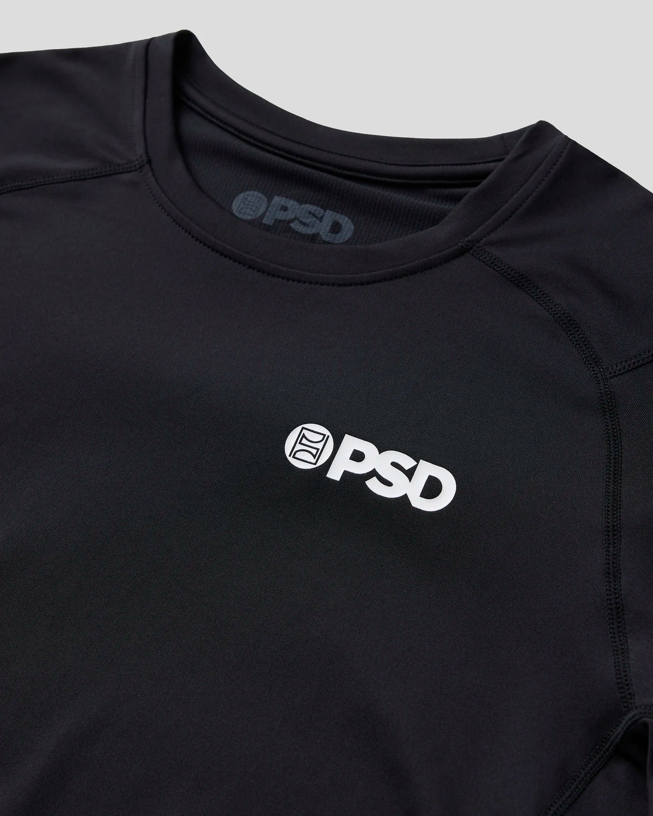Men Compression Tee Short Sleeve - Black - Compression Tee | PSD