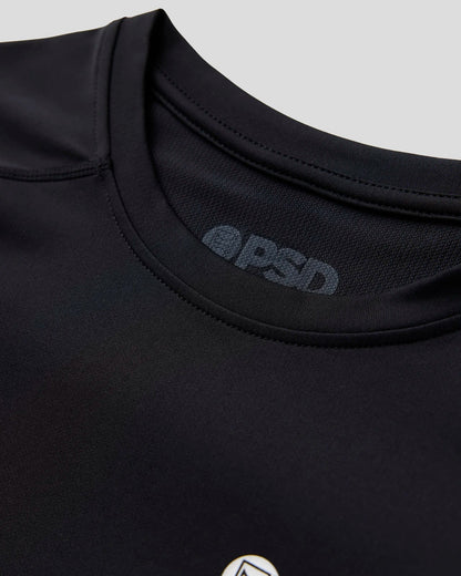 Men Compression Tee Short Sleeve - Black - Compression Tee | PSD