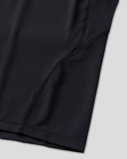 Men Compression Tee Short Sleeve - Black - Compression Tee | PSD
