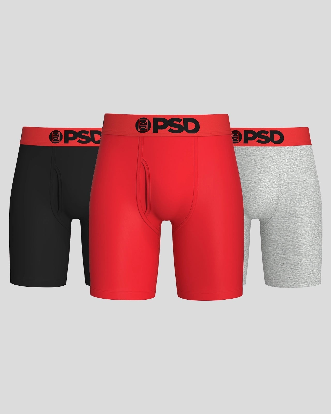 Men Modal 3 Pack - Red/Grey/Black - Standard Length - Modal | PSD