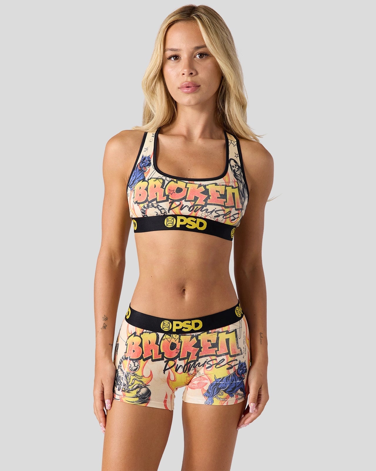 Women Broken Promises - Lust Scorpion - Sports Bra | PSD