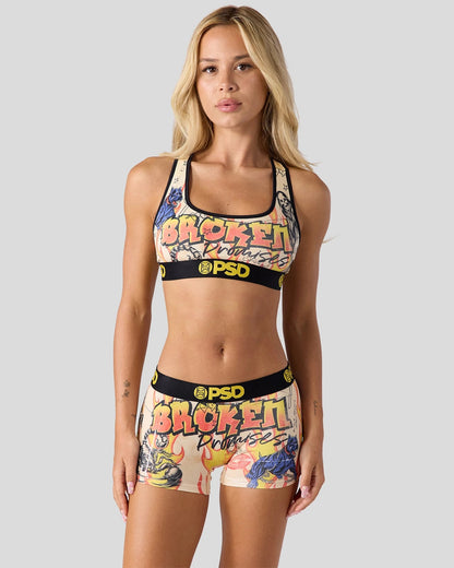 Women Broken Promises - Lust Scorpion - Sports Bra | PSD