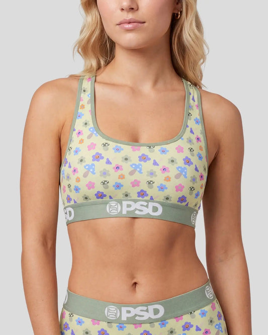 Women Ditzy Shrooms - Sports Bra | PSD