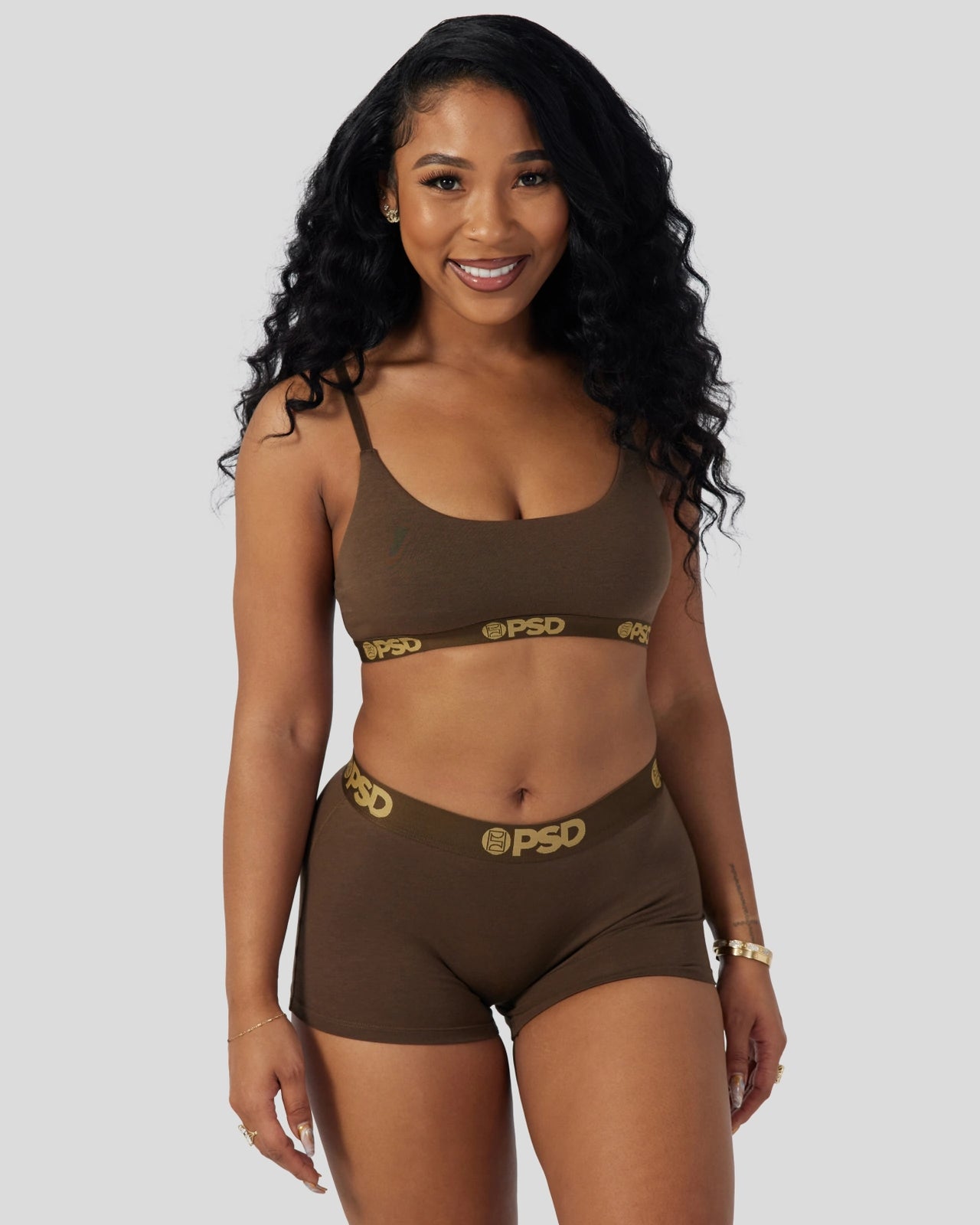 Women Modal Solids - Cocoa - Scoop Bralette - Modal | PSD