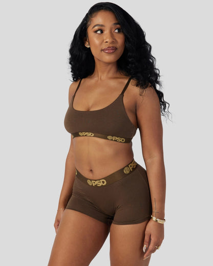 Women Modal Solids - Cocoa - Scoop Bralette - Modal | PSD