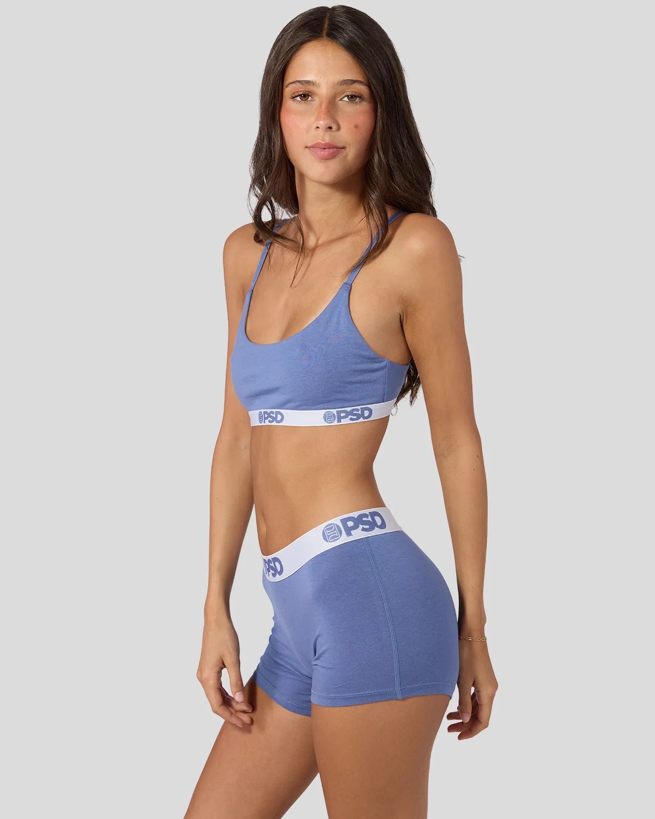 Women Modal Solids - Blue Denim - Scoop Bralette - Modal | PSD