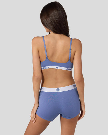 Women Modal Solids - Blue Denim - Scoop Bralette - Modal | PSD