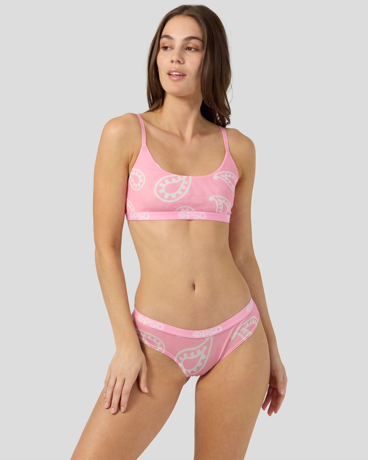 Women|Sale Mesh - Pink Bandana - Scoop Bralette - Mesh | PSD