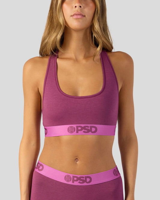 Women|Sale Modal Solids - Mag Purp - Sports Bra - Modal | PSD