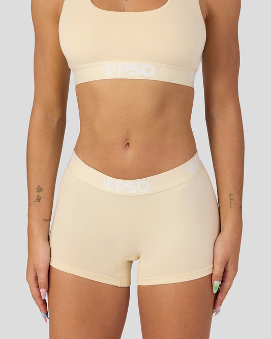 Women|Sale Modal Solids - Creme - Boy Short - Modal | PSD