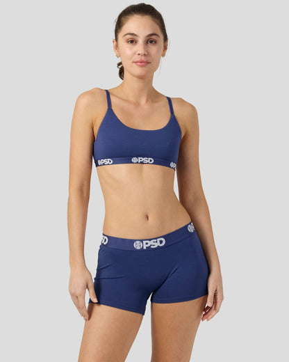 Women|Sale Modal Solids - Navy - Scoop Bralette - Modal | PSD