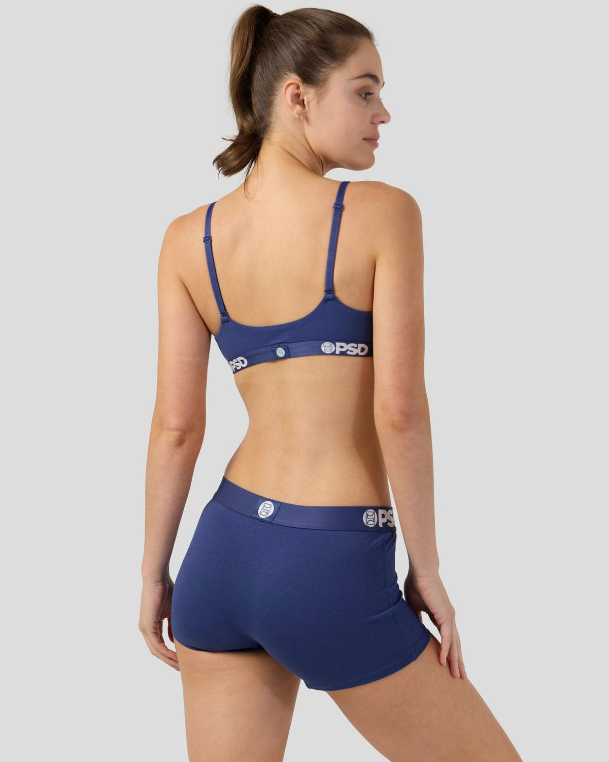 Women|Sale Modal Solids - Navy - Scoop Bralette - Modal | PSD