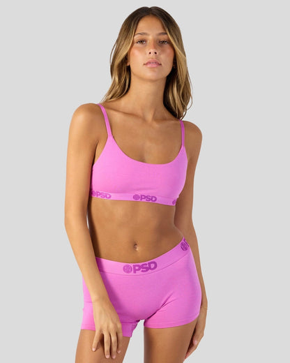 Women|Sale Modal Solids - Blush Pink - Scoop Bralette - Modal | PSD
