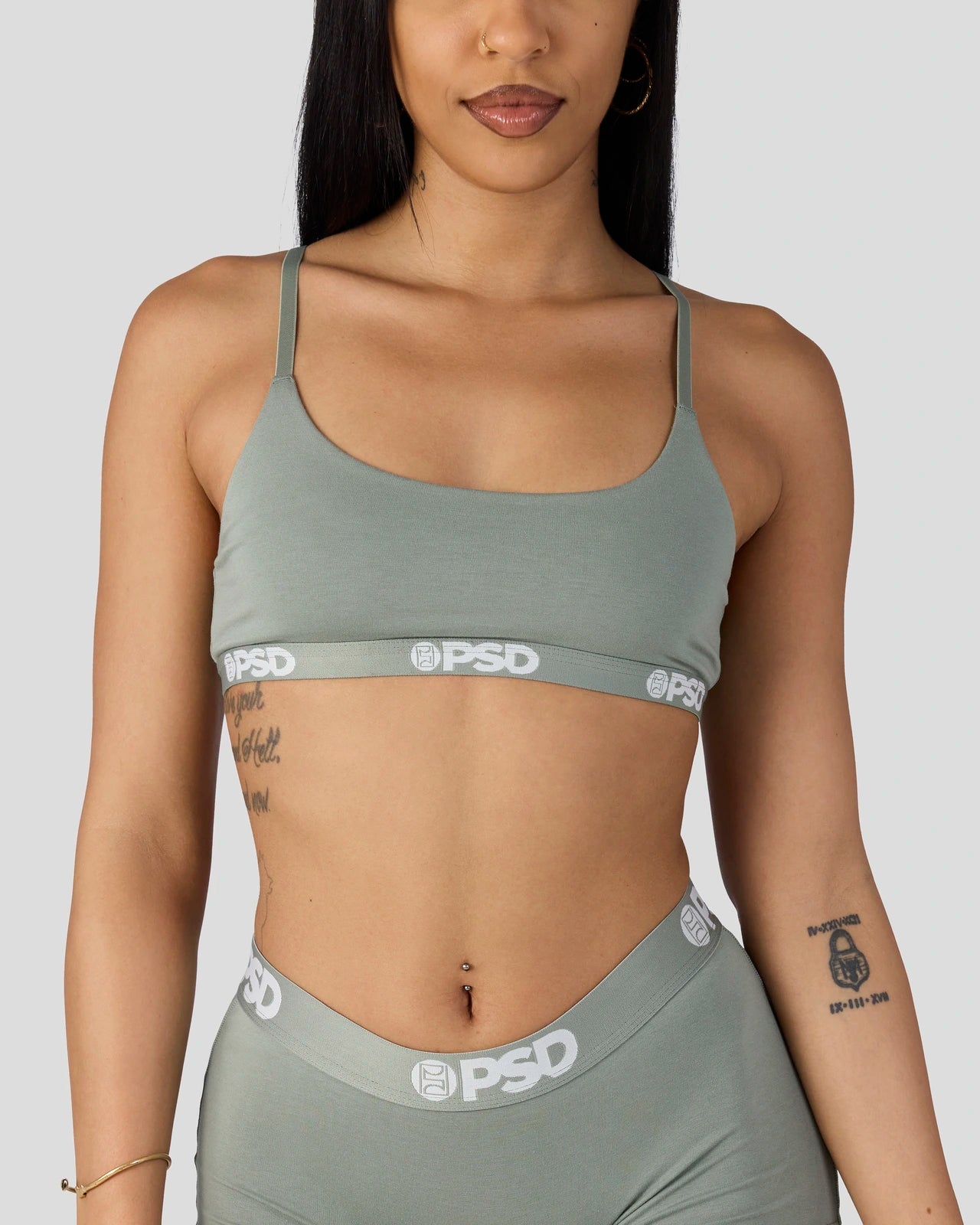 Women|Sale Modal Solids - Sage - Scoop Bralette - Modal | PSD