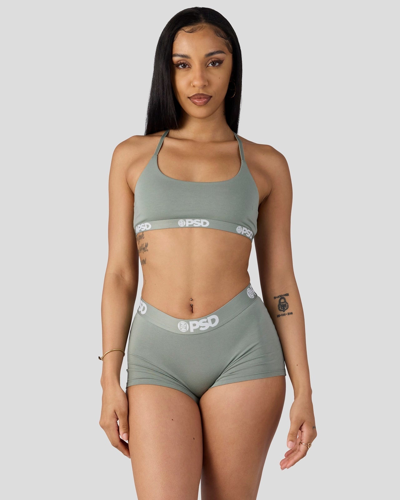 Women|Sale Modal Solids - Sage - Scoop Bralette - Modal | PSD