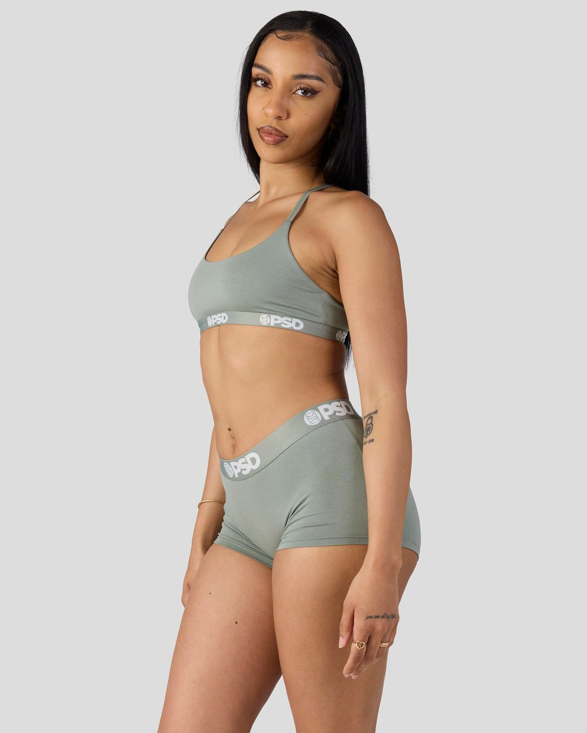Women|Sale Modal Solids - Sage - Scoop Bralette - Modal | PSD