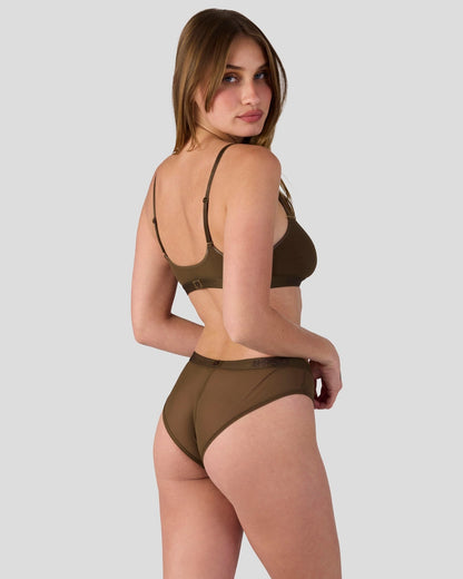 Women|Sale Mesh - Solid Coco - Scoop Bralette - Mesh | PSD