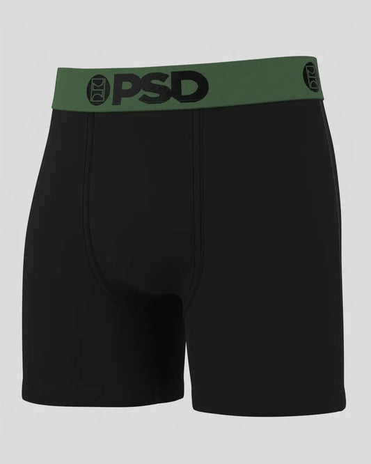 Men|Sale Solids - Black Green - Mid Length - Cotton | PSD