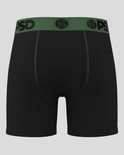 Men|Sale Solids - Black Green - Mid Length - Cotton | PSD