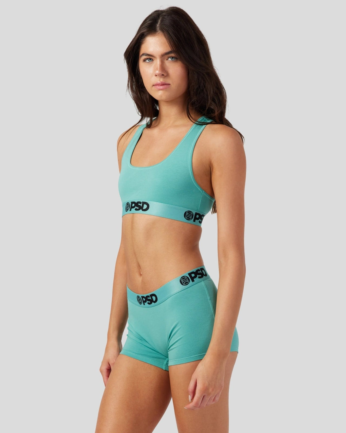 Women|Sale Modal Solids - Sea - Sports Bra - Modal | PSD