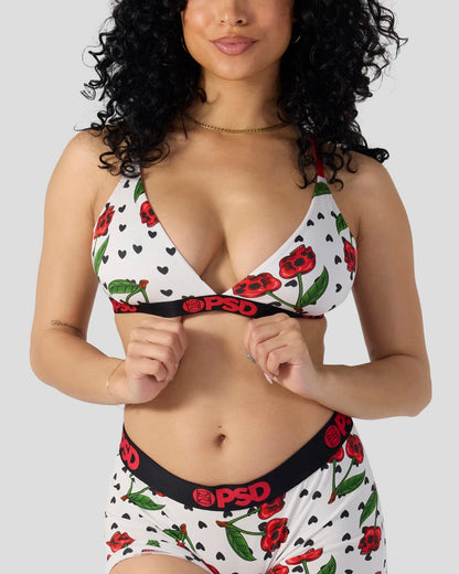 Women|Sale Modal - Cherry Skullz - Triangle Bralette - Modal | PSD