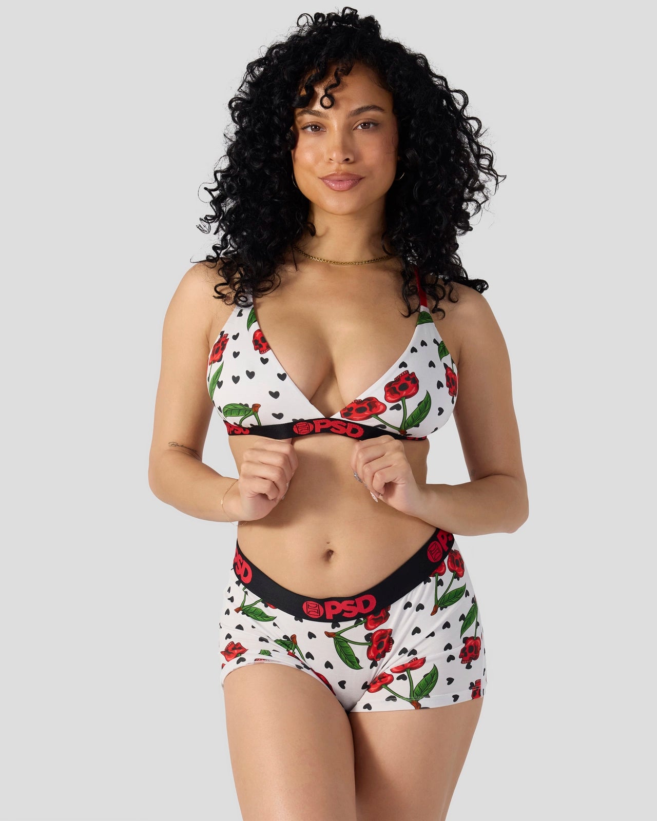 Women|Sale Modal - Cherry Skullz - Triangle Bralette - Modal | PSD