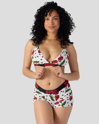 Women|Sale Modal - Cherry Skullz - Triangle Bralette - Modal | PSD