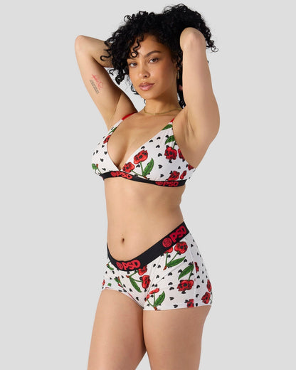 Women|Sale Modal - Cherry Skullz - Triangle Bralette - Modal | PSD