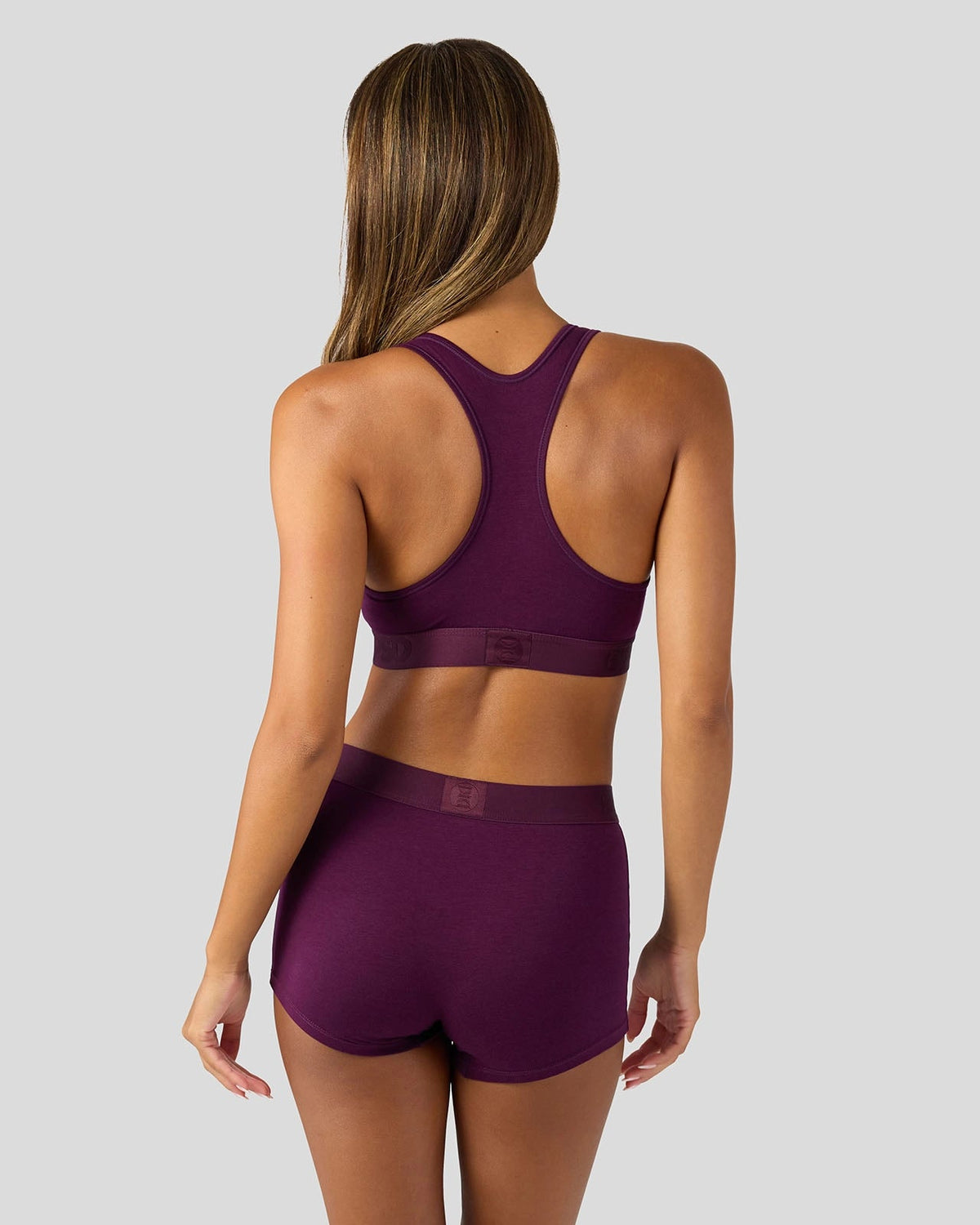 Women Modal Solids - Plum - Boy Short - Modal | PSD